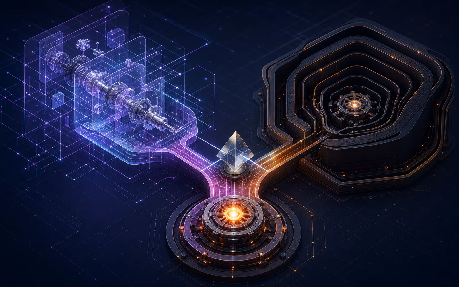 Two distinct protection paths around a technical advantage, one revealed through disclosure and one held inside a guarded process